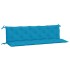 Cojines de banco de jardín 2 uds azul claro 180x50x7
