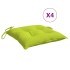 Cojines de silla de jardín 6 uds tela Oxford verde 40x40x7