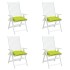 Cojines de silla de jardín 6 uds tela Oxford verde 40x40x7