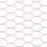 Alambrada de gallinero acero revestimiento PVC rojo 25x1,2
