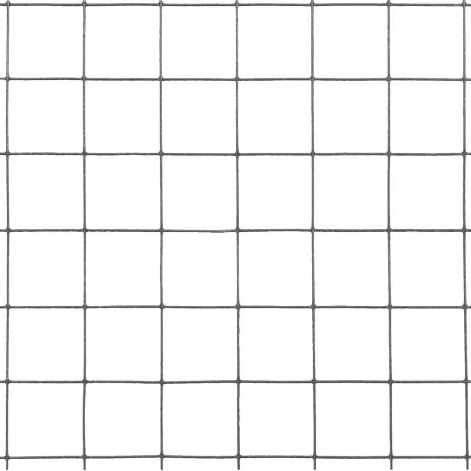 Alambrada de gallinero acero revestimiento PVC gris 10x1,5