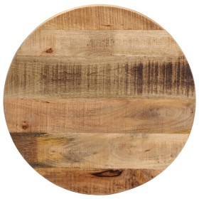 Tablero de mesa redondo madera maciza mango rugosa Ø 50x1,5