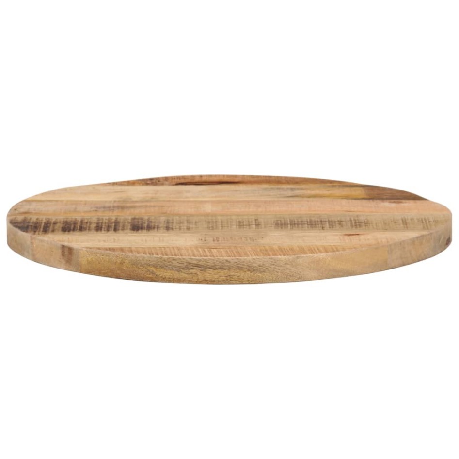 Tablero de mesa redondo madera maciza mango rugosa Ø 50x1,5