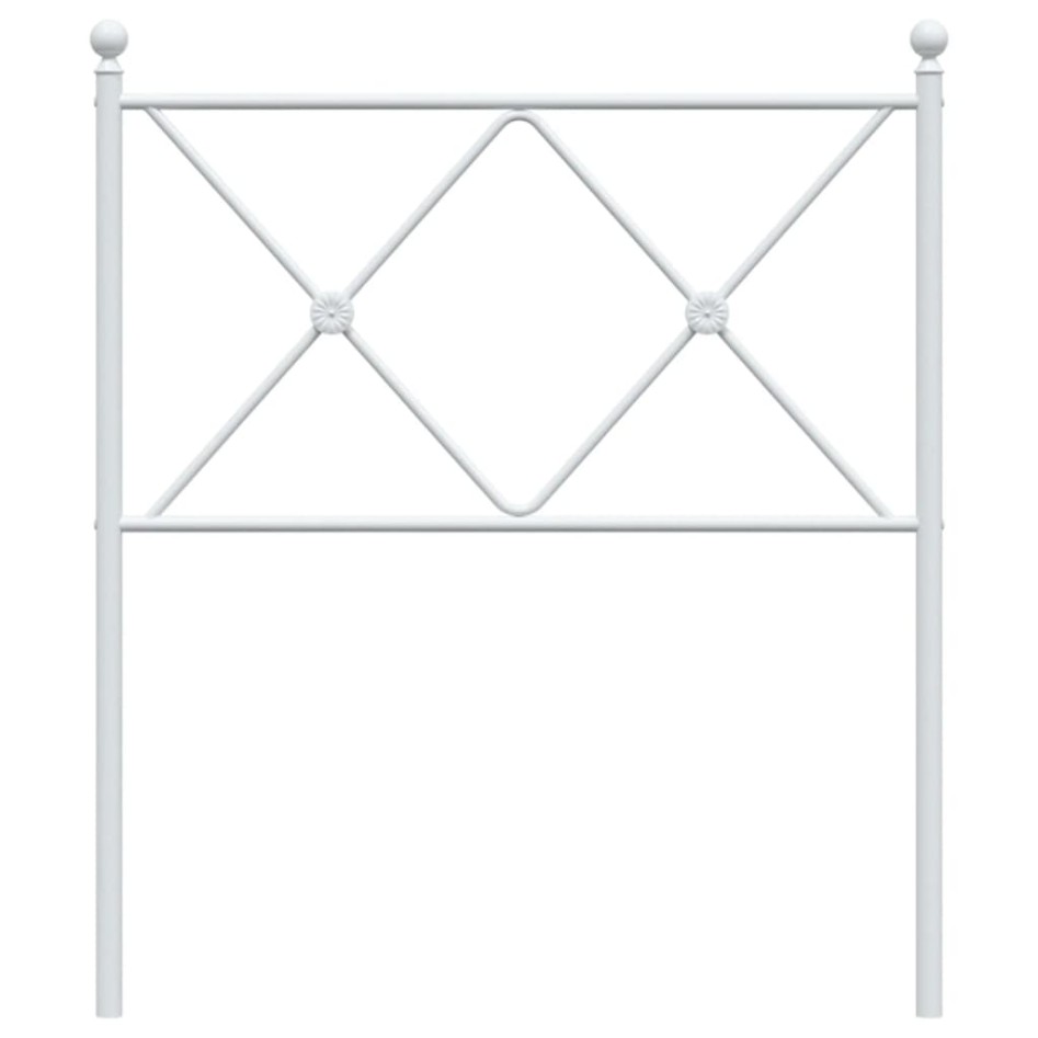 Cabecero de metal blanco 80