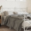 Cabecero de metal blanco 160 cm
