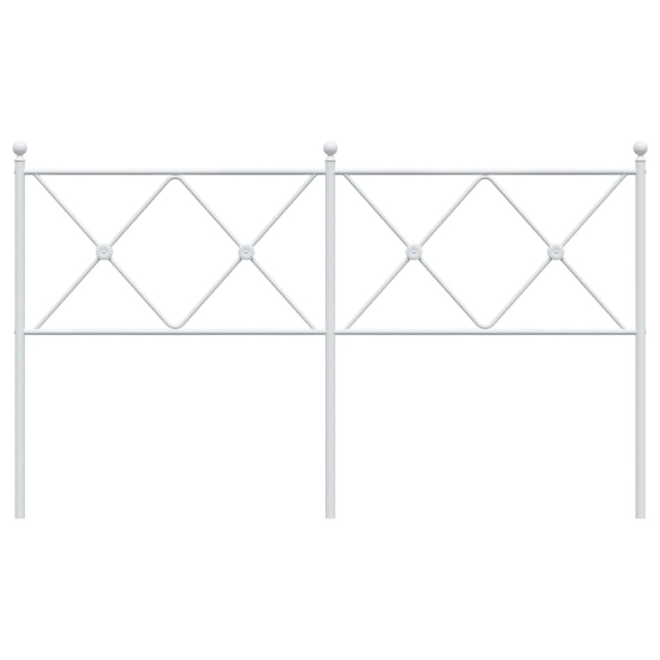 Cabecero de metal blanco 160