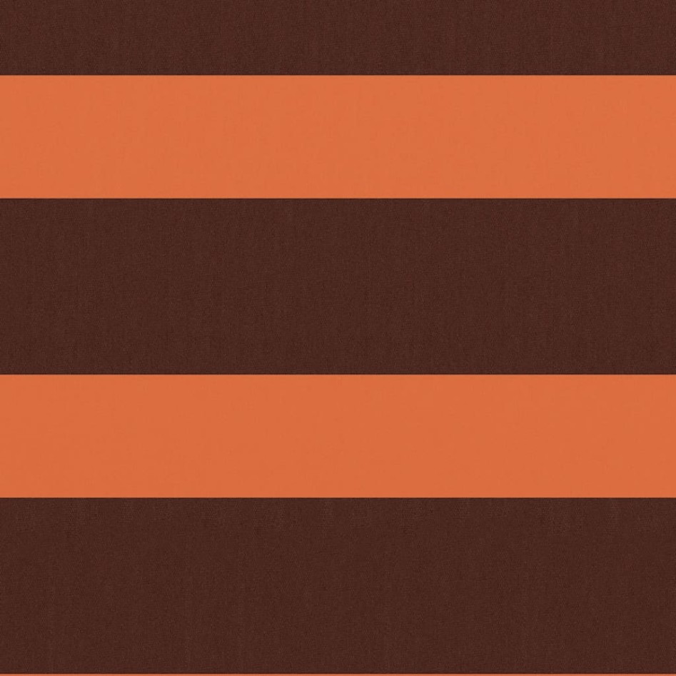 Toldo para balcón tela oxford naranja y marrón 90x600