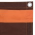 Toldo para balcón tela oxford naranja y marrón 90x600