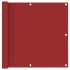 Toldo para balcón tela oxford rojo 90x600