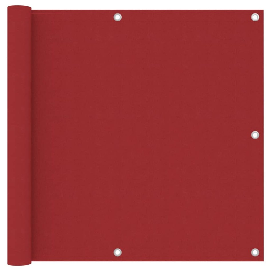 Toldo para balcón tela oxford rojo 90x600