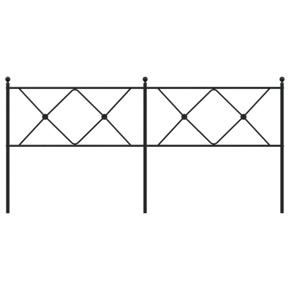 Cabecero de metal negro 180