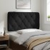 Cabecero de cama acolchado terciopelo negro 100
