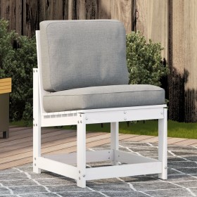 Silla de jardín madera maciza de pino blanco 50,5x55x77