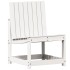 Silla de jardín madera maciza de pino blanco 50,5x55x77