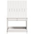 Silla de jardín madera maciza de pino blanco 50,5x55x77