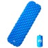 Colchón inflable de camping para 1 persona azul 190x58x6