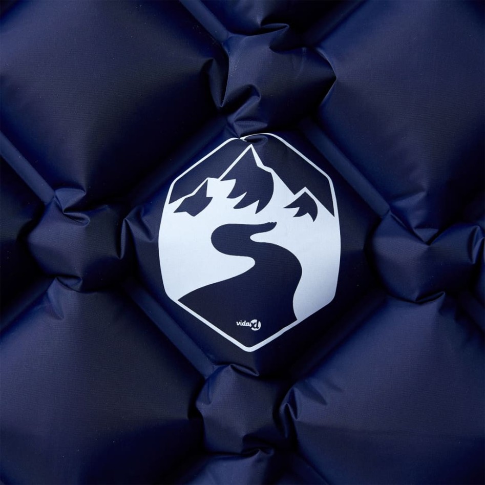 Colchón inflable de camping 1 persona azul marino 190x58x6