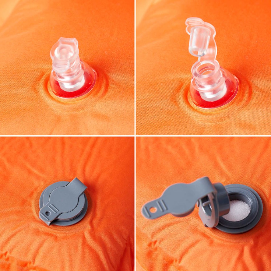 Colchón de camping autoinflable con almohada 1 persona