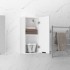 Armario de baño de pared blanco 32x20x67