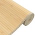 Alfombra rectangular bambú color natural claro 80x500