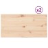 Tablero de mesa rectangular 2 uds madera de pino 90x45x1,7