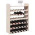 Botellero con tablero superior madera maciza pino 67,5x25x87