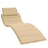 Cojín para tumbona tela beige melange 186x58x3