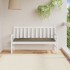 Cojín para banco de jardín tela gris taupe melange 150x50x7