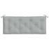 Cojín para banco de jardín tela gris claro melange 120x50x7