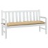 Cojín para banco de jardín tela beige melange 150x50x7