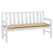 Cojín para banco de jardín tela beige melange 150x50x7 cm