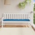 Cojín para banco de jardín tela azul melange 180x50x7
