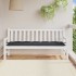 Cojín para banco jardín tela gris antracita melange 180x50x7