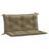 Cojines banco jardín 2 uds tela gris taupe melange 100x50x7