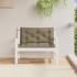 Cojines banco jardín 2 uds tela gris taupe melange 100x50x7