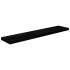 Estante flotante de pared MDF negro brillante 120x23,5x3,8