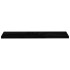 Estante flotante de pared MDF negro brillante 120x23,5x3,8