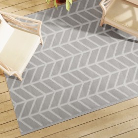 Alfombra exterior ARAKIL PP gris 160x230