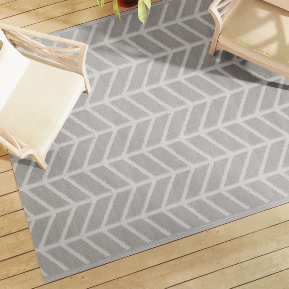 Alfombra exterior ARAKIL PP gris 160x230