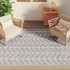 Alfombra exterior ARAKIL PP gris 160x230