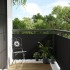 Toldo para balcón ratán sintético negro 400x80