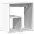 Mesa auxiliar de madera contrachapada blanco 50x30x50