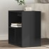Mesa auxiliar de madera contrachapada negro 50x30x50