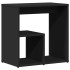 Mesa auxiliar de madera contrachapada negro 50x30x50