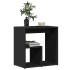 Mesa auxiliar de madera contrachapada negro 50x30x50