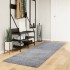 Alfombra peluda de pelo largo moderna PAMPLONA azul 80x250