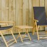 Mesa plegable de jardín de bambú 45x45x45