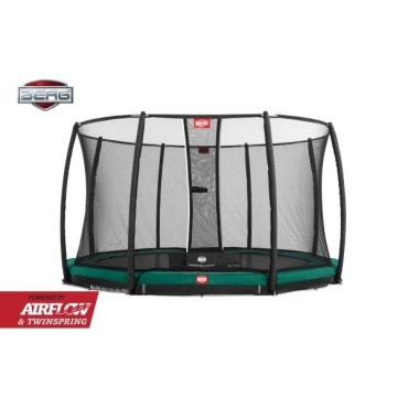 Cama Elástica Berg Inground Champion 270 Green + Red Deluxe