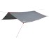 Lona de camping impermeable gris y naranja 300x294