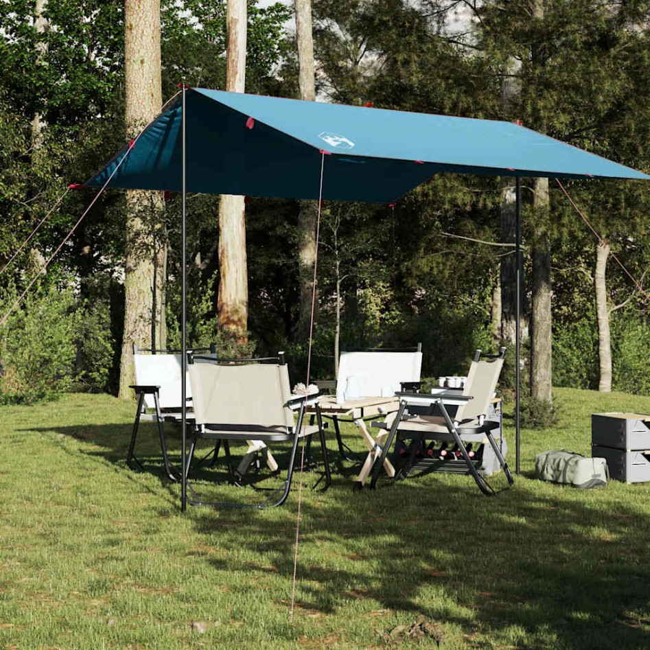 Lona de camping impermeable azul 300x294